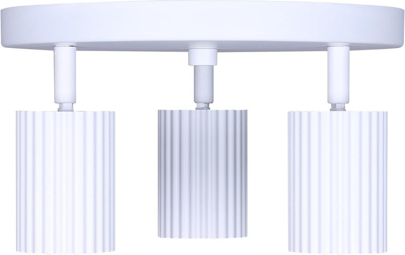 Canarm Rexton 3-Light Ceiling or Wall Track Light Matte White Adjustable Modern Fixture Easy Connect Installation 10 Inch Wide for Kitchen, Hallway or Living Room - Image 5